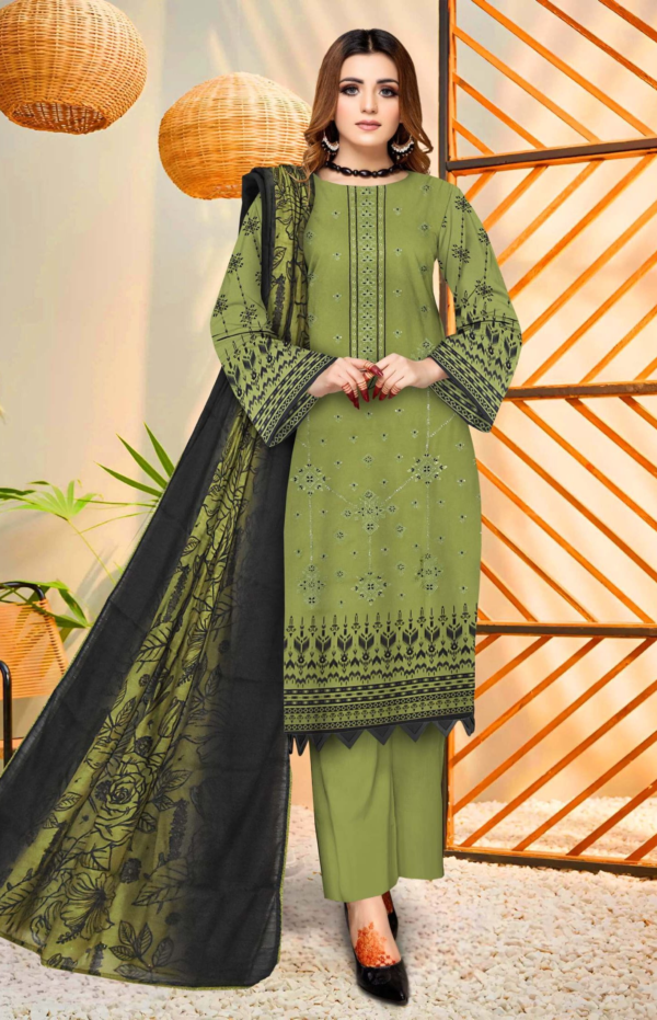 AFREEN – 3 PC UNSTITCHED - Image 4