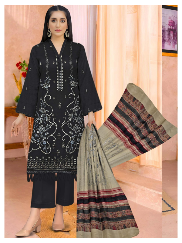GUL-E-NUH (LUXURY)– 3 PC UNSTITCHED - Image 2